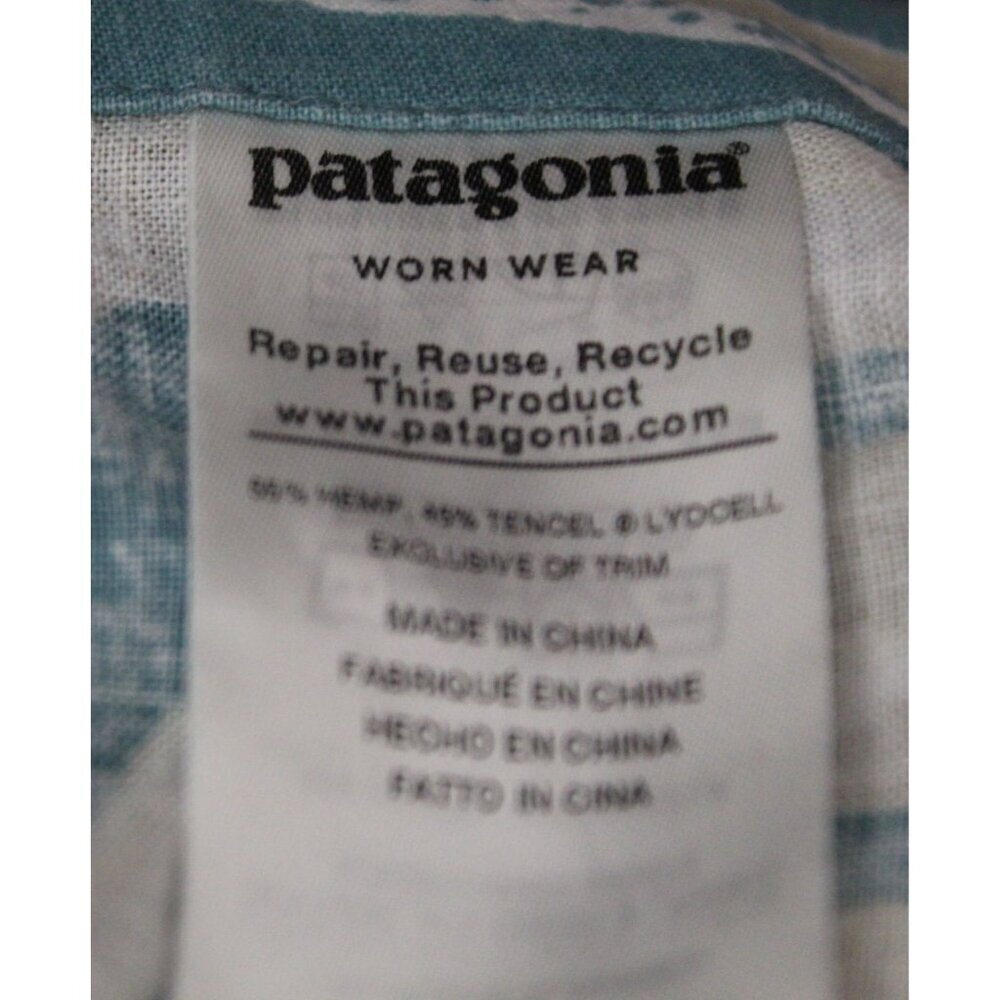 Patagonia Garden Island Belted Shorts Casual Women's size Small Hemp Blend - Picture 4 of 7